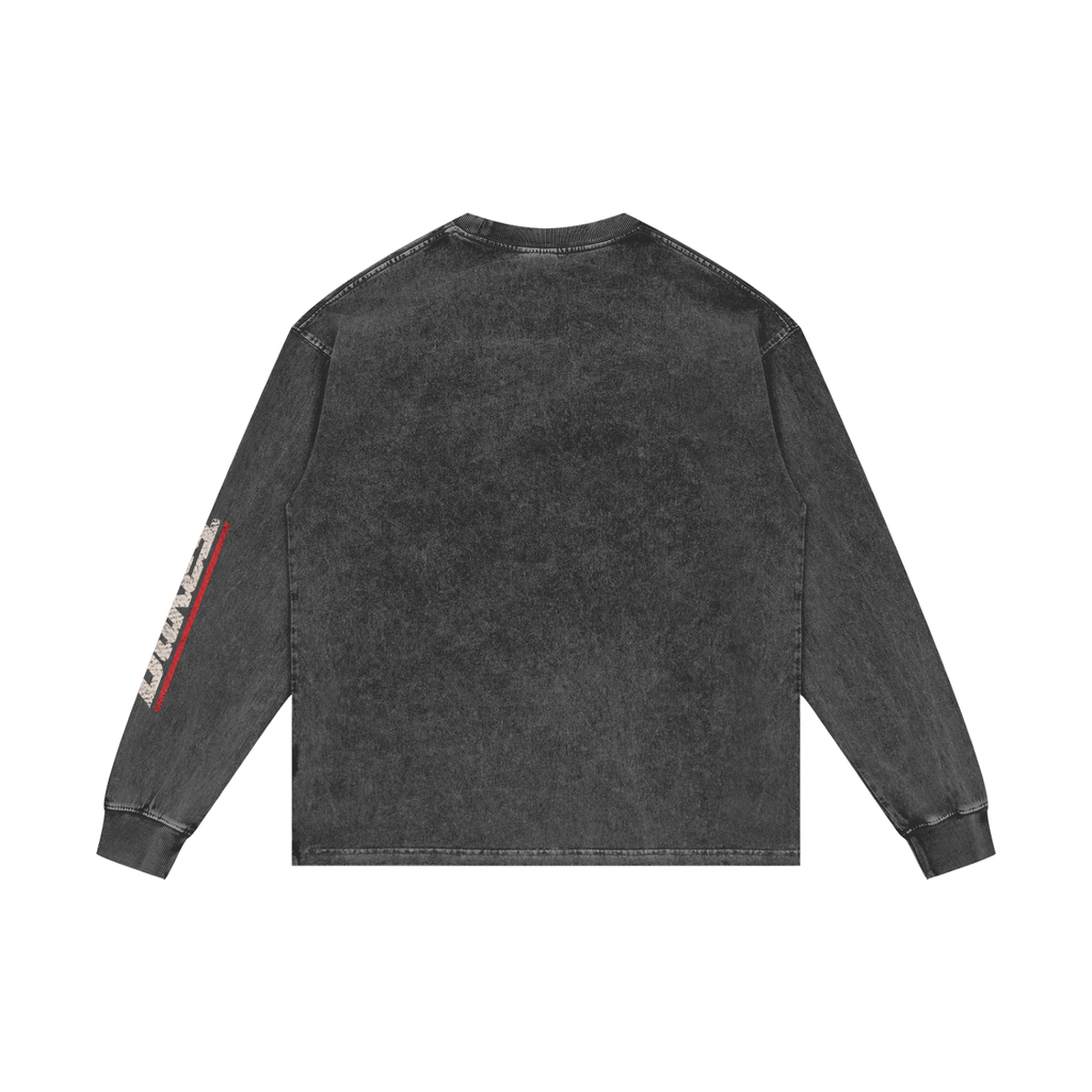 Dukes Dead Heat Acid Wash Oversize Long Sleeve Tee