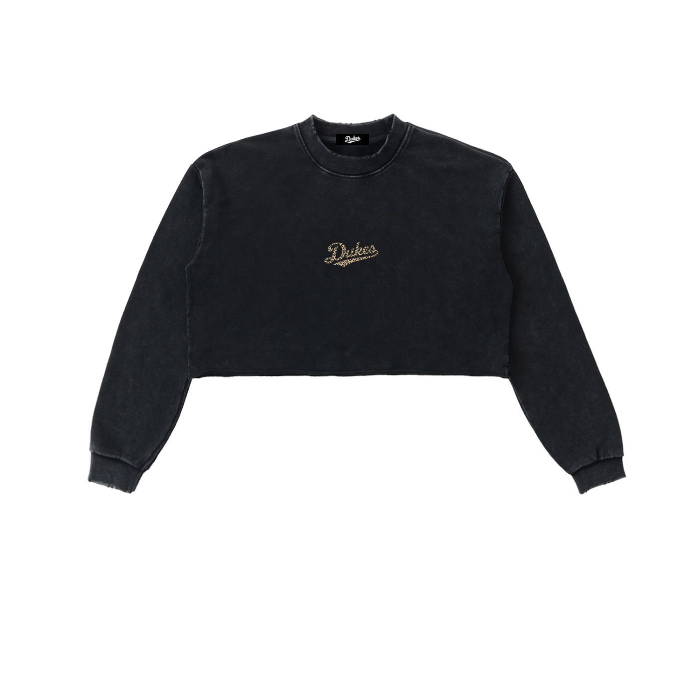 Signature Leopard Crop Sweat