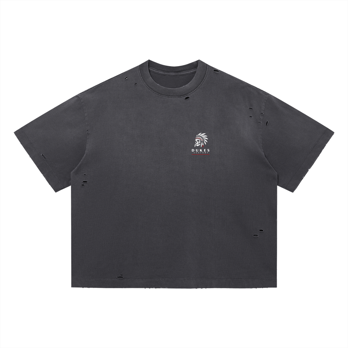 Dukes Renegade Distressed Boxy Oversized Tee
