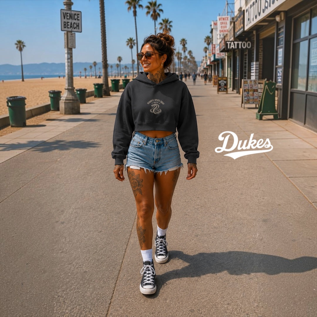Randys Speed Shop Cropped Hoodie