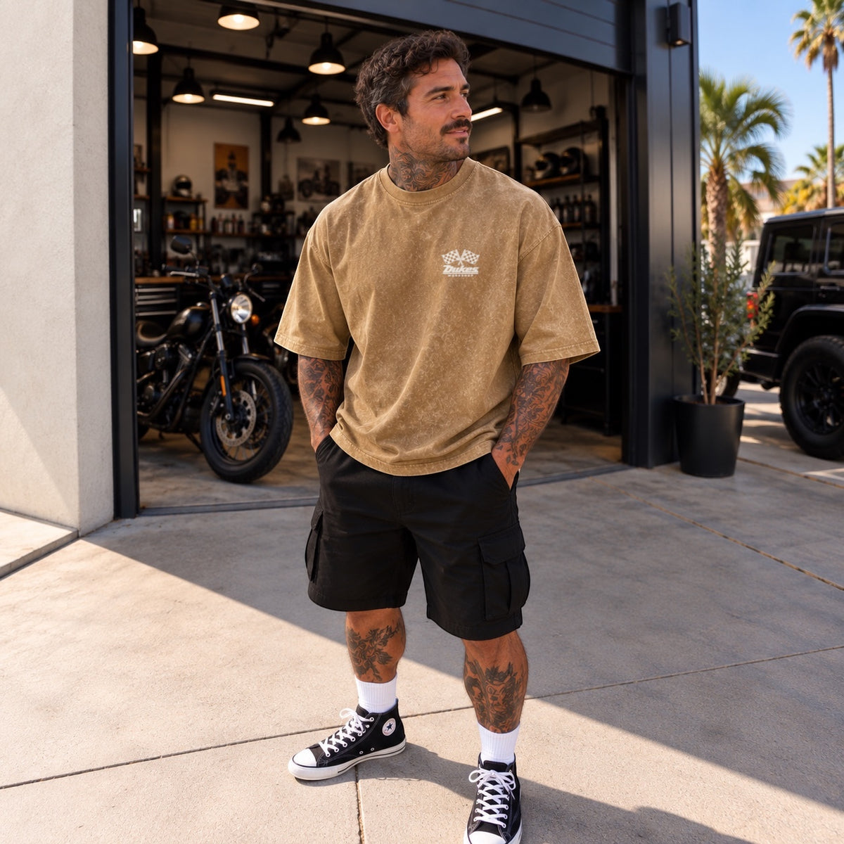 Dukes Dead Heat Vintage Washed Oversized Tee
