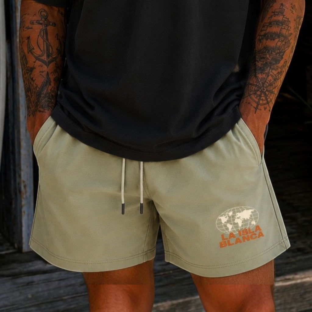 Dukes White Isle Drawstring Shorts