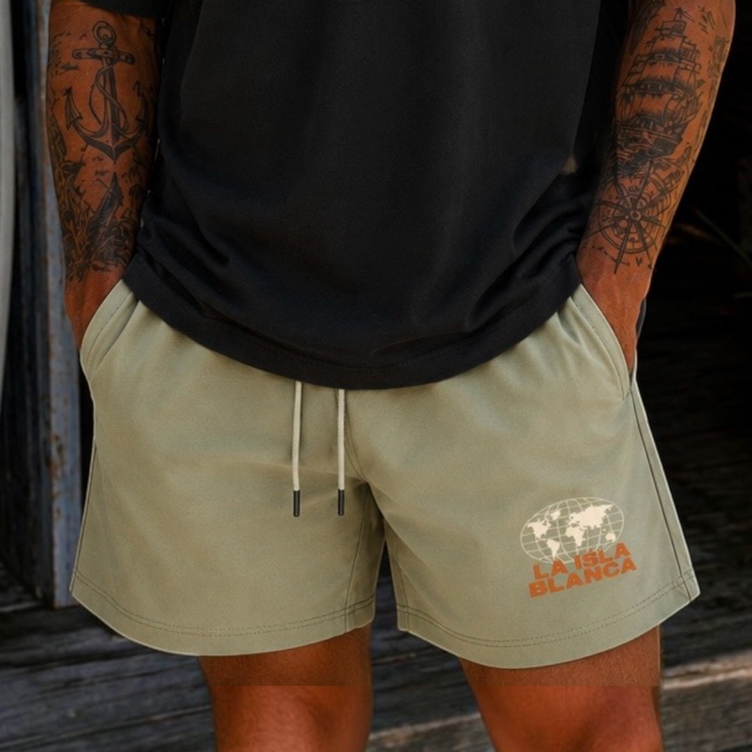 Dukes White Isle Drawstring Shorts