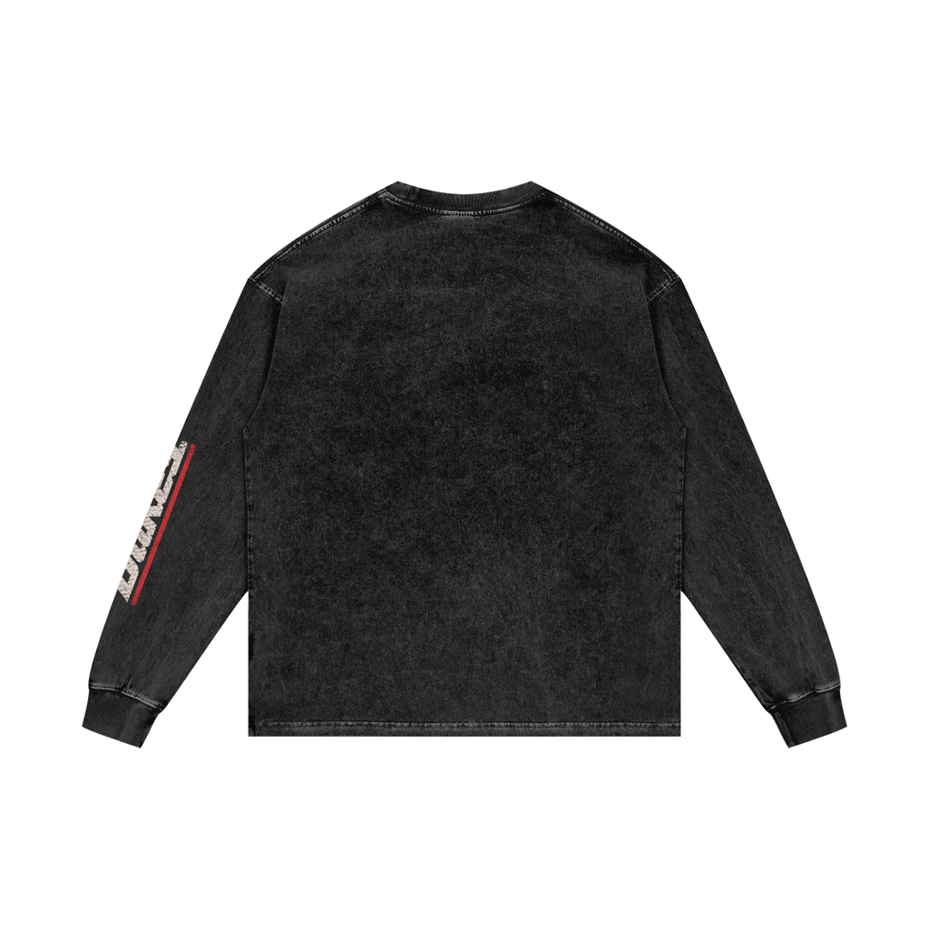 Dukes Dead Heat Acid Wash Oversize Long Sleeve Tee