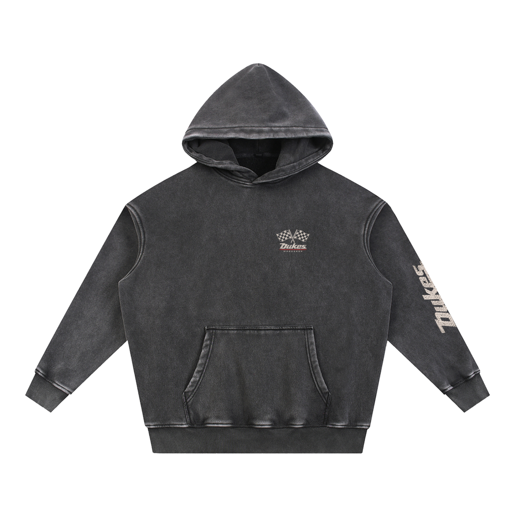 Snow Wash Fleece Oversize Hoodie