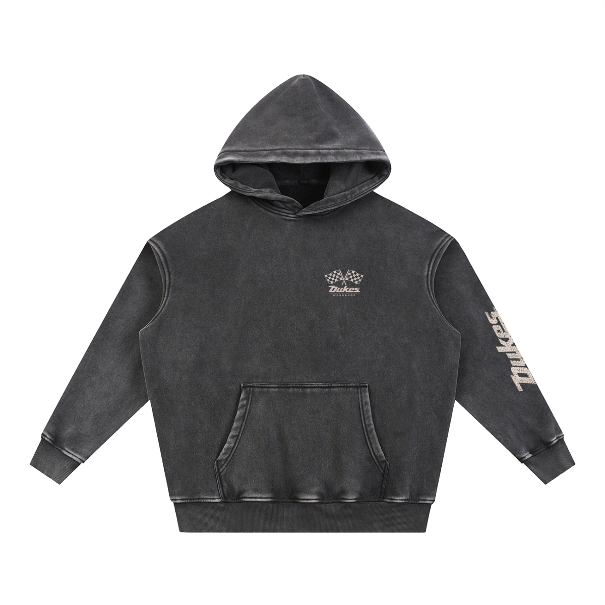 Snow Wash Fleece Oversize Hoodie